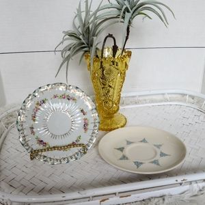 🌵 5/$30 Vintage Boho Wicker Bamboo White Tray